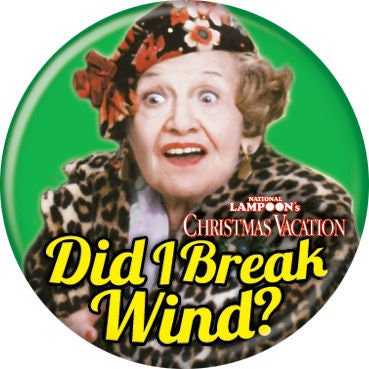 CHRISTMAS VACATION Pinback Button Badge - Aunt Bethany - Classic Movie! - Round 1.25" Button