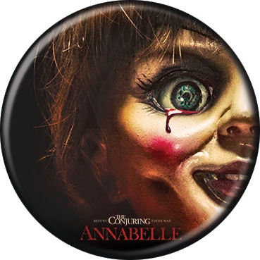 THE CONJURING Pinback Button Badge - Annabelle Movie Poster - Classic Horror Movie! - Round 1.25" Button Craft Supply