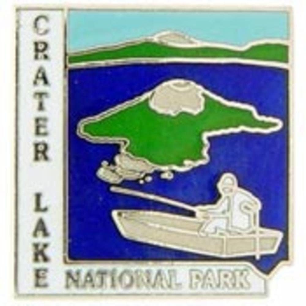 CRATER LAKE National Park Lapel Pin - Enamel Pin for Backpack Tie Shirt Trading Button Pinback