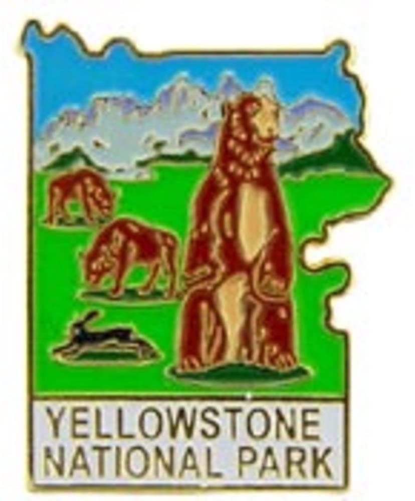 YELLOWSTONE National Park Lapel Pin - Enamel Pin for Backpack Tie Shirt Trading Button Pinback Craft Supply