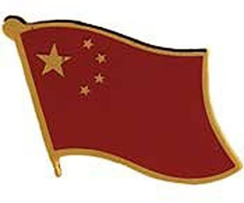 CHINA World National Flag Lapel Pin - Enamel Pin for Backpack Tie Shirt Trading Button Pinback