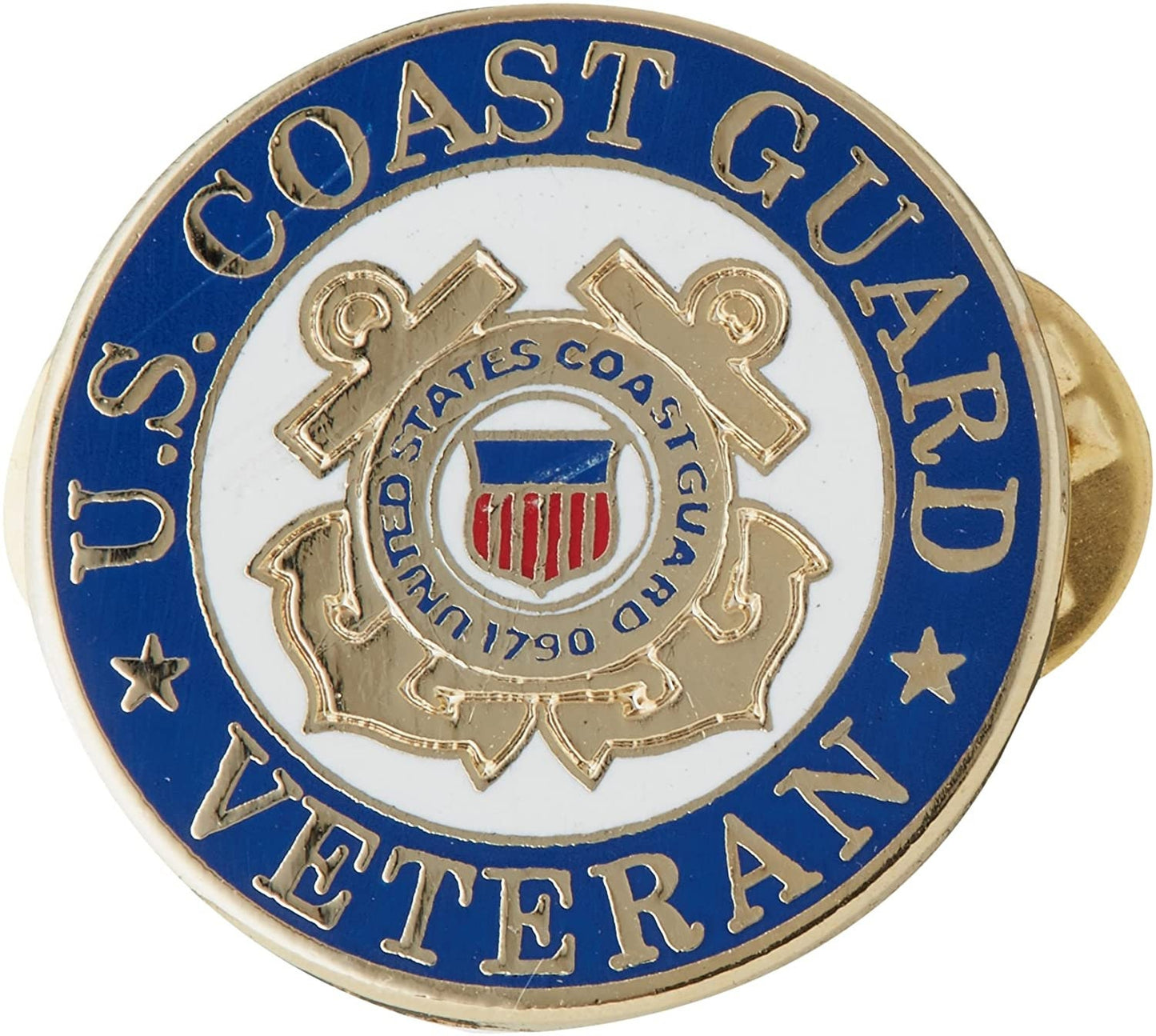 US COAST GUARD Veteran Military Lapel Pin - Enamel Pin for Backpack Tie Shirt Trading Button Pinback Craft Supply