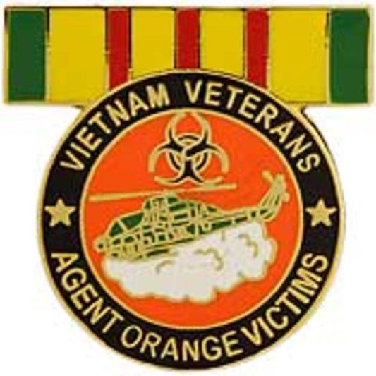VIETNAM VETERANS Agent Orange Victims Military Lapel Pin - Enamel Pin for Backpack Tie Shirt Trading Button Pinback Craft Supply