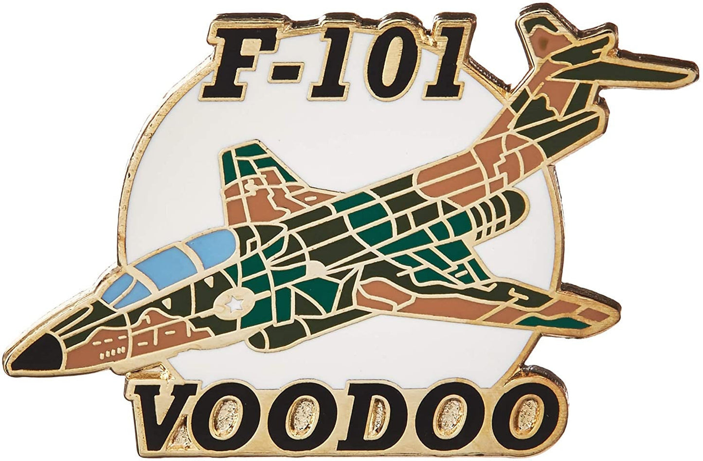 US AIR FORCE Voodoo F-101 McDonnell Military Lapel Pin - Enamel Pin for Backpack Tie Shirt Trading Button Pinback