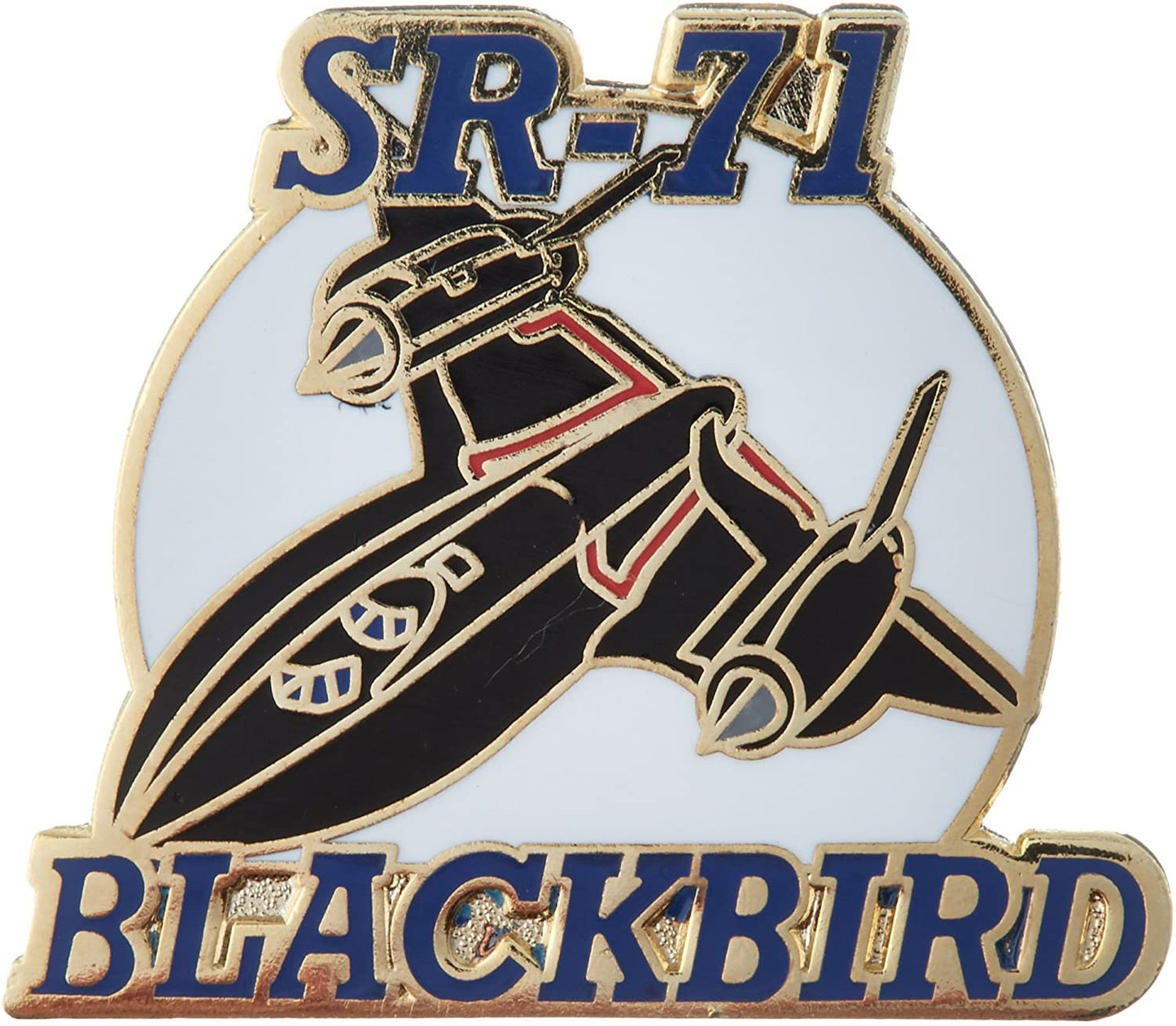 AIR FORCE Blackbird SR-71 Lockheed Military Lapel Pin - Enamel Pin for Backpack Tie Shirt Trading Button Pinback