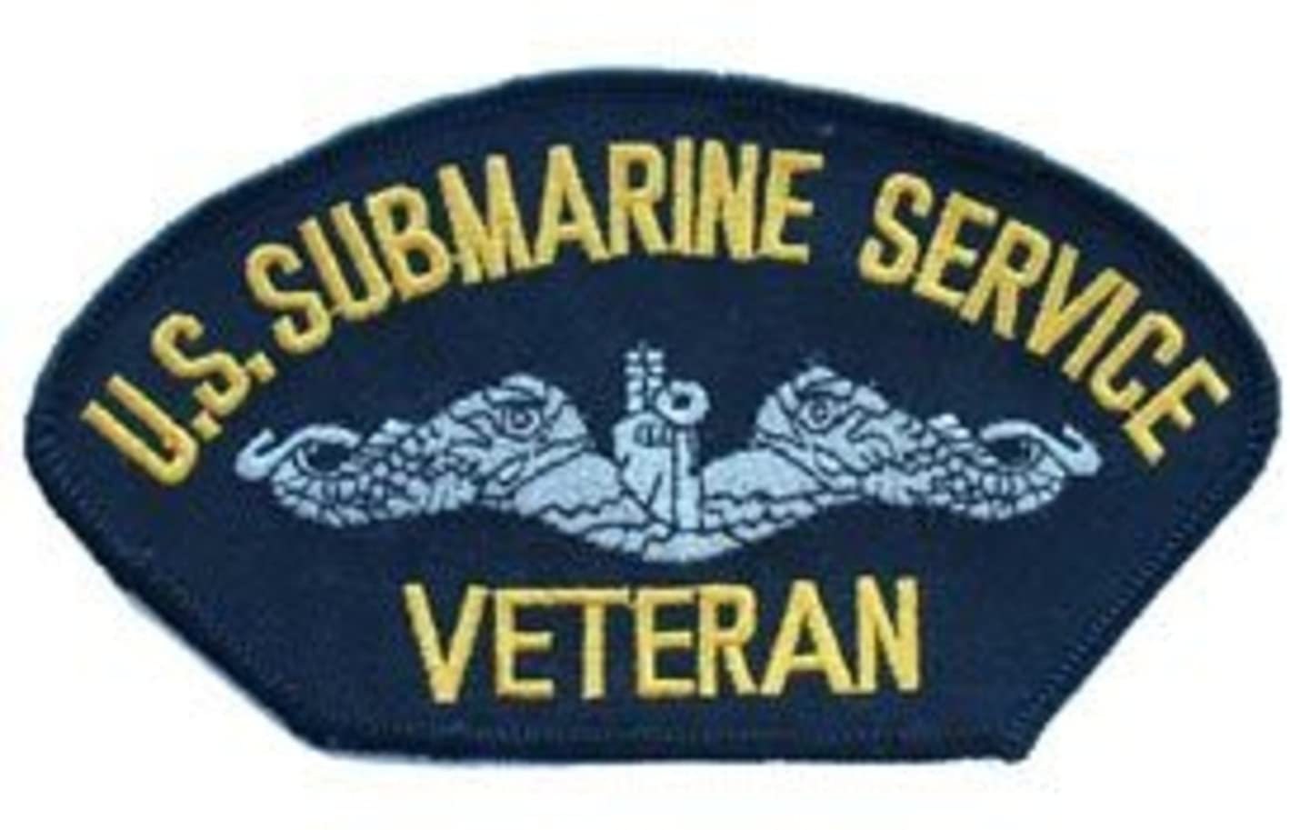 US NAVY Submarine Service Veteran Embroidered Patch Applique - USN Seals United States Military
