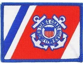 US COAST GUARD Flag Logo Military Embroidered Patch Applique