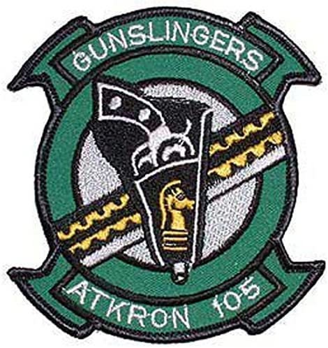 US NAVY Atkron 105 Gunslingers Attack Squadron VFA-105 Embroidered Patch Applique - Usn Seals United States Military