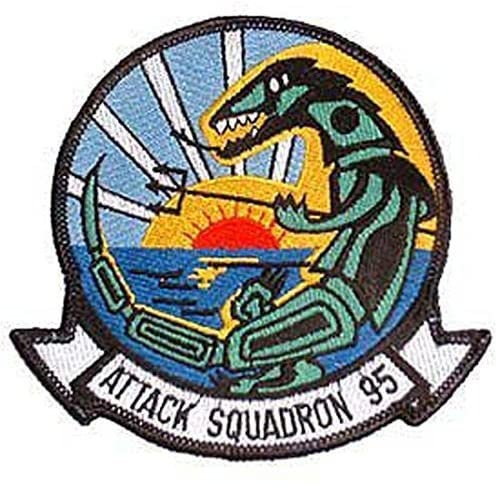 US NAVY Attack Squadron 95 Green Lizards VA-95 Embroidered Patch Applique - Usn Seals United States Military