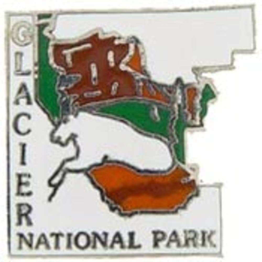GLACIER National Park Lapel Pin - Enamel Pin for Backpack Tie Shirt Trading Button Pinback
