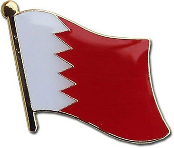 BAHRAIN World National Flag Lapel Pin - Enamel Pin for Backpack Tie Shirt Trading Button Pinback