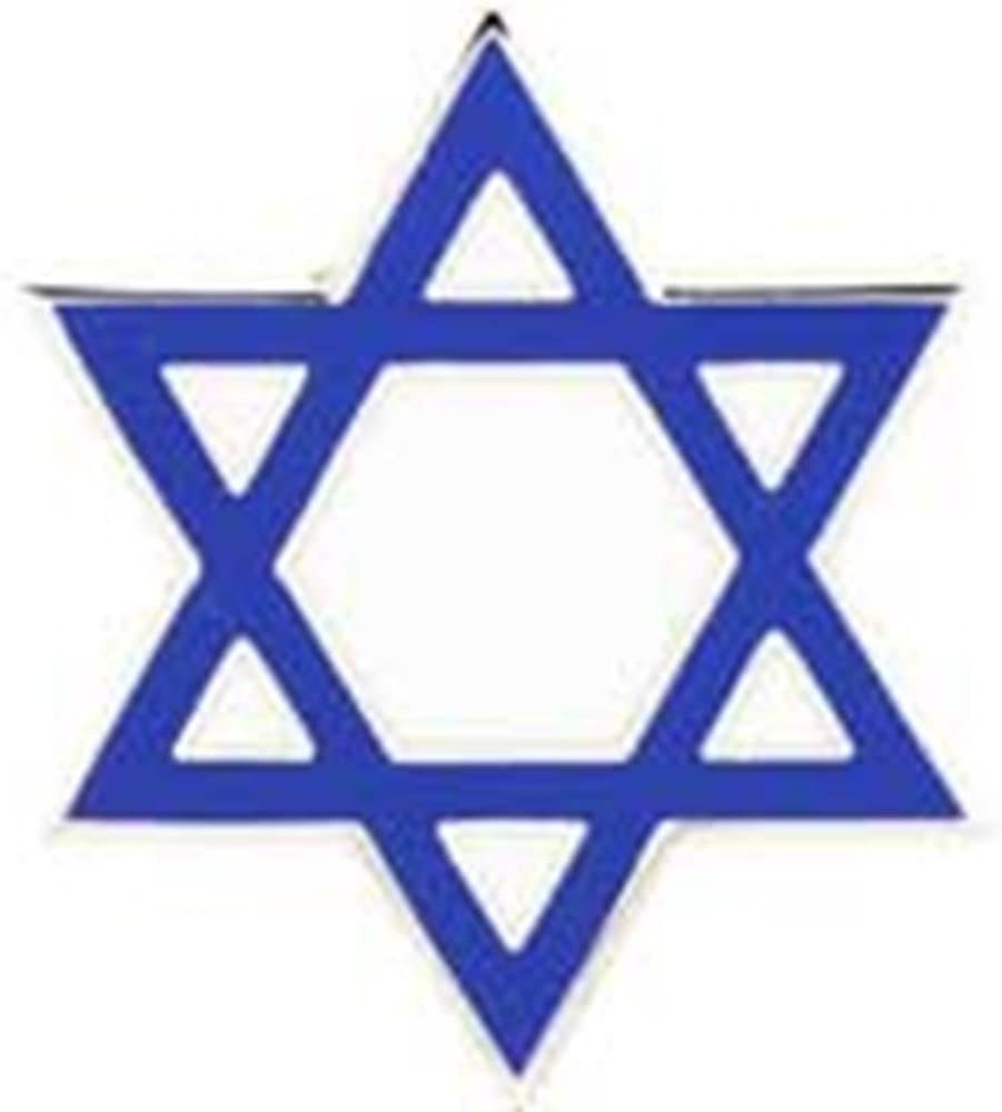 STAR OF DAVID Lapel Pin - Jewish Jewelry Enamel Pin for Backpack Tie Shirt Trading Button Pinback Craft Supply