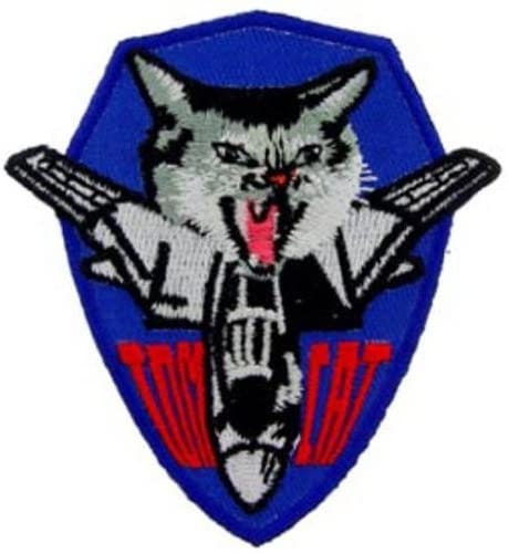 US NAVY Tomcat Grumman F-14 Embroidered Patch Applique - USN Seals United States Military