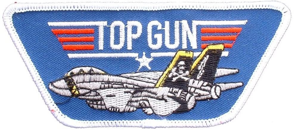 US NAVY Top Gun Jet Movie Embroidered Patch Applique - USN Seals United States Military