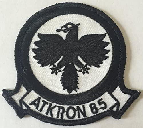 US NAVY Atkron 85 Black Falcons Attack Squadron VA-859 Embroidered Patch Applique - Usn Seals United States Military