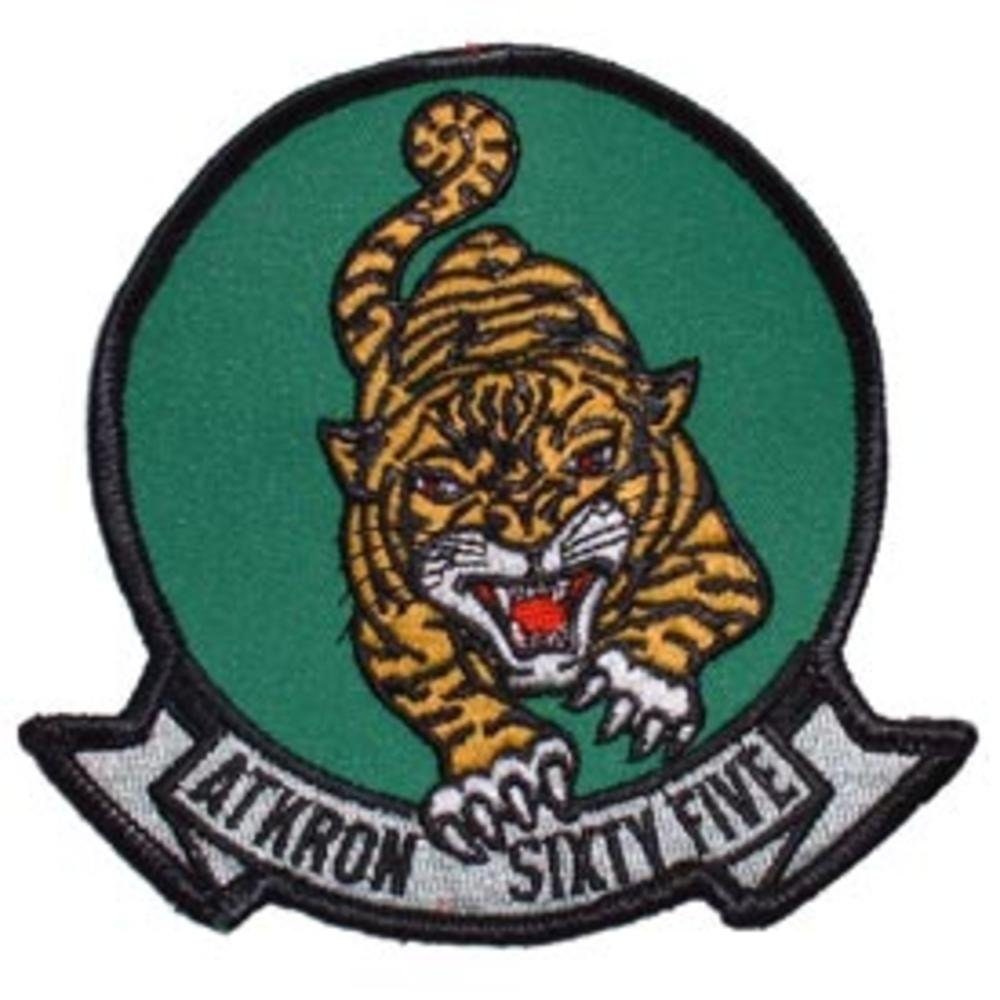 US NAVY Atkron 65 Fighting Tigers Attack Squadron VA-65 Embroidered Patch Applique - Usn Seals United States Military