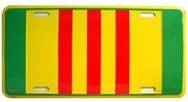 VIETNAM RIBBON Metal License Plate - Veteran War Military