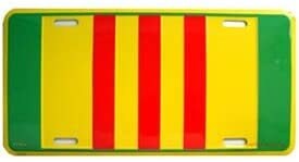 VIETNAM RIBBON Metal License Plate - Veteran War Military Craft Supply