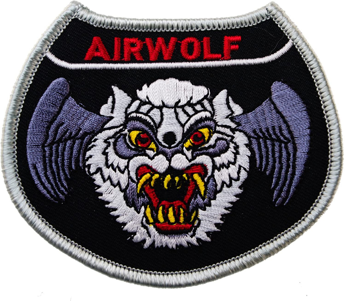 AIRWOLF Air Force Helicopter 1980s Tv Series Military Embroidered Patch Applique - USAF United States Air Force Airwolf USAF