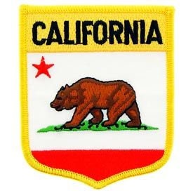 CALIFORNIA State Shield Embroidered Patch Applique - USA United States of America Patch