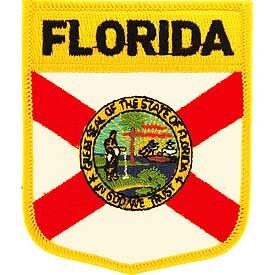 FLORIDA State Shield Embroidered Patch Applique - USA United States of America Patch