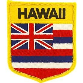 HAWAII State Shield Embroidered Patch Applique - USA United States of America Patch