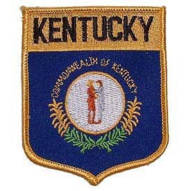 KENTUCKY State Shield Embroidered Patch Applique - USA United States of America Patch