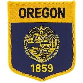 OREGON State Shield Embroidered Patch Applique - USA United States of America Patch