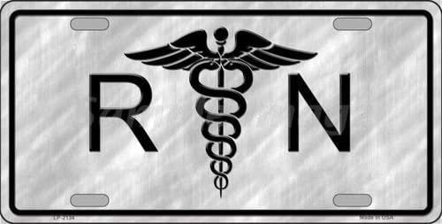 RN REGISTERED NURSE Metal License Plate Sign Novelty Vanity - Hospital Lpn Nurse