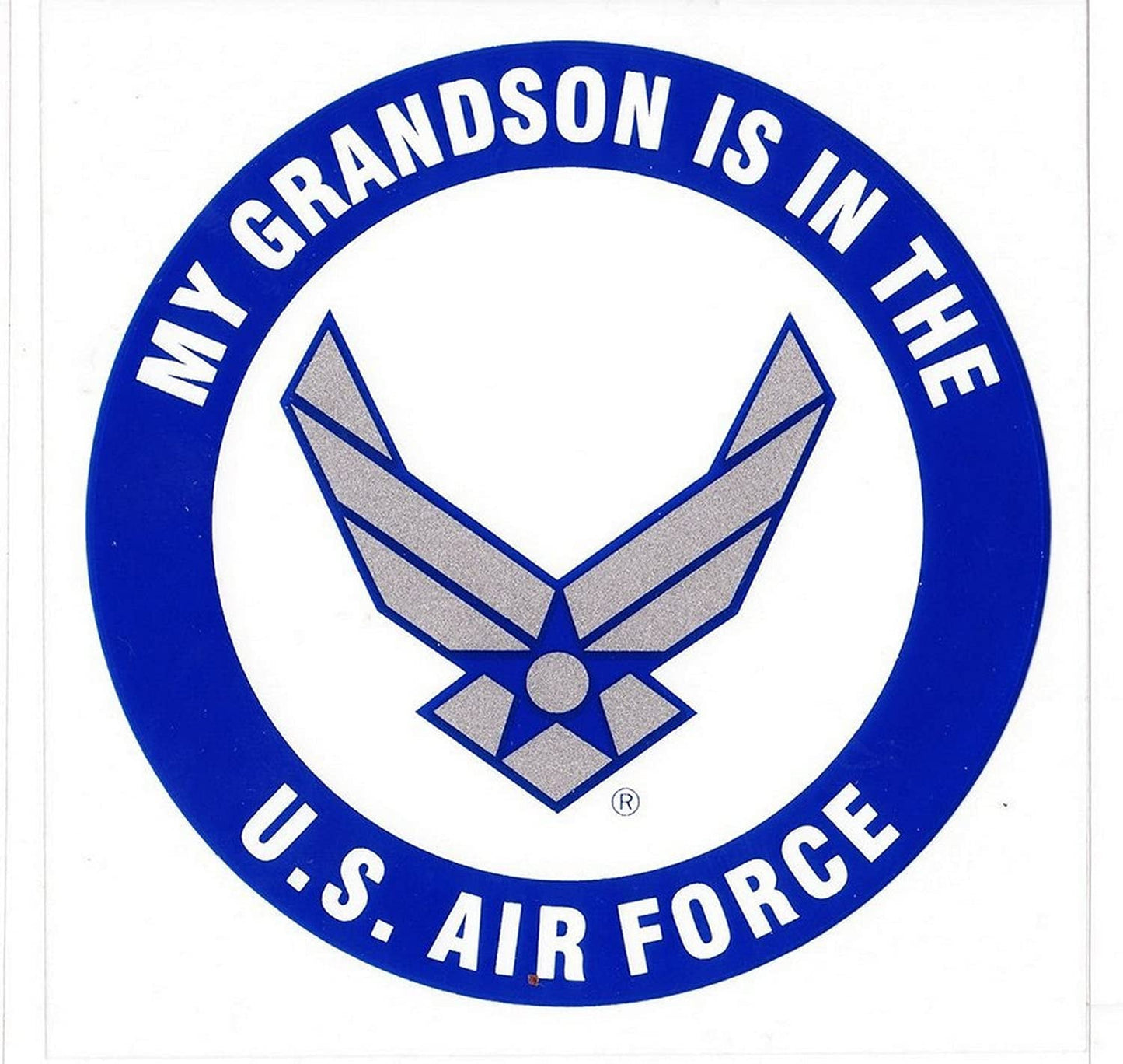 My Grandson is in the U.S. AIR FORCE Clear Decal Sticker - United States Air Force Clear Decal For Car Truck Window Vehicle Military