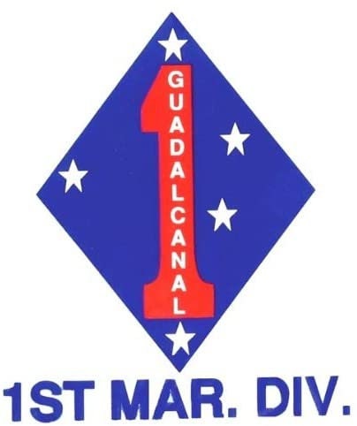 MARINE CORPS 1st Marine Division GUADALCANAL Clear Decal Sticker - United States Marine Corps Decal For Car Truck Window Craft Supply