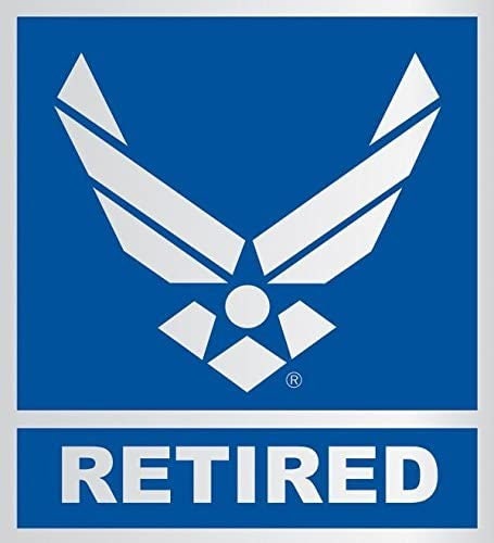 U.S. AIR FORCE Retired Vinyl Decal Sticker - United States Air Force Logo USAF Military For Car Truck Window