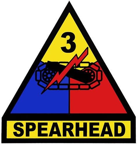 U.S. ARMY 3rd Armored Division Spearhead Clear Decal Sticker - United States Army Clear Decal For Car Truck Window Vehicle Military