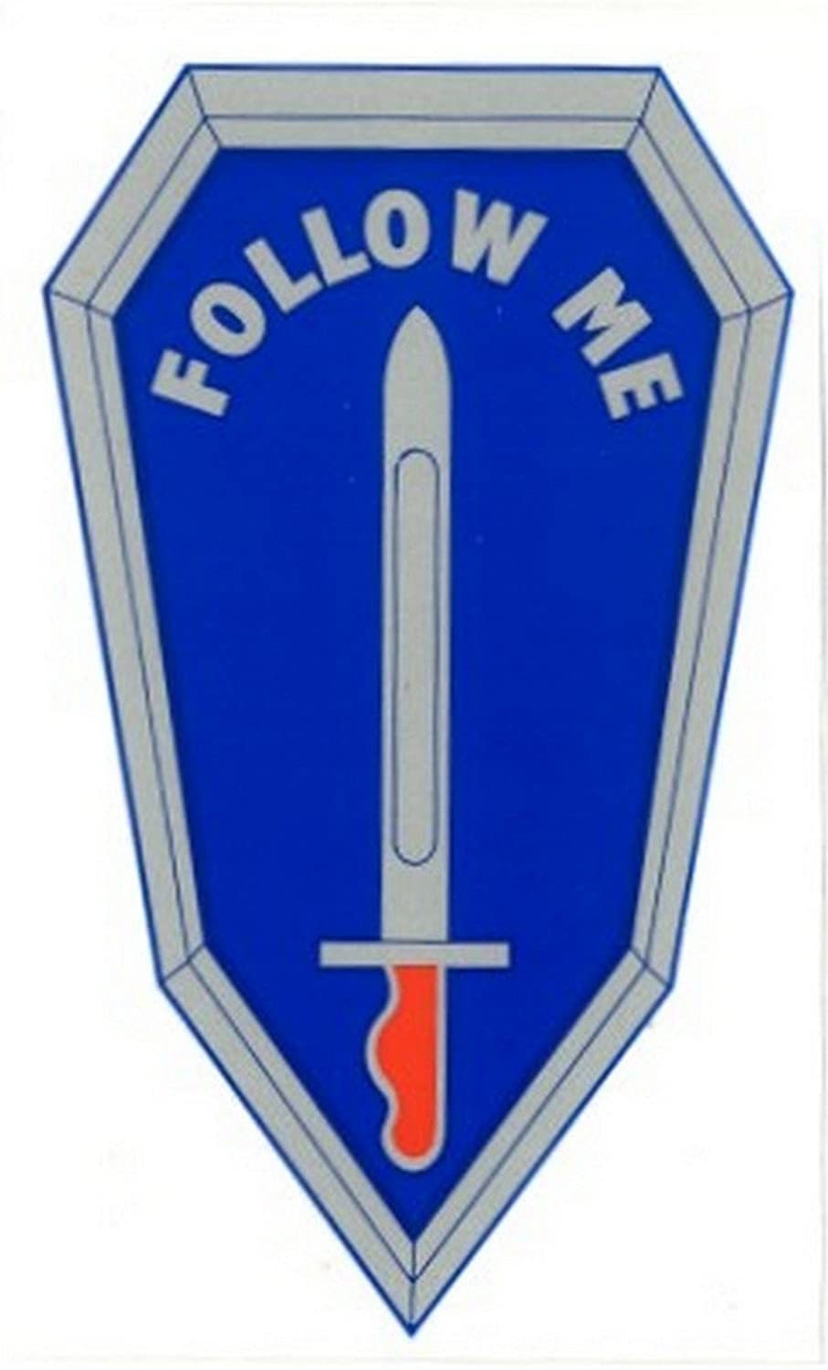 U.S. ARMY Infantry Follow Me Clear Decal Sticker - United States Army Clear Decal For Car Truck Window Vehicle Military