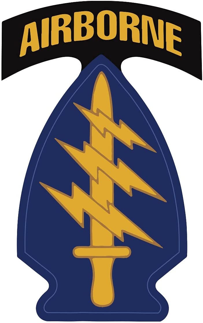 U.S. ARMY 1st Special Forces Command AIRBORNE Vinyl Decal Sticker - Green Beret United States ARMY Military For Car Truck Window