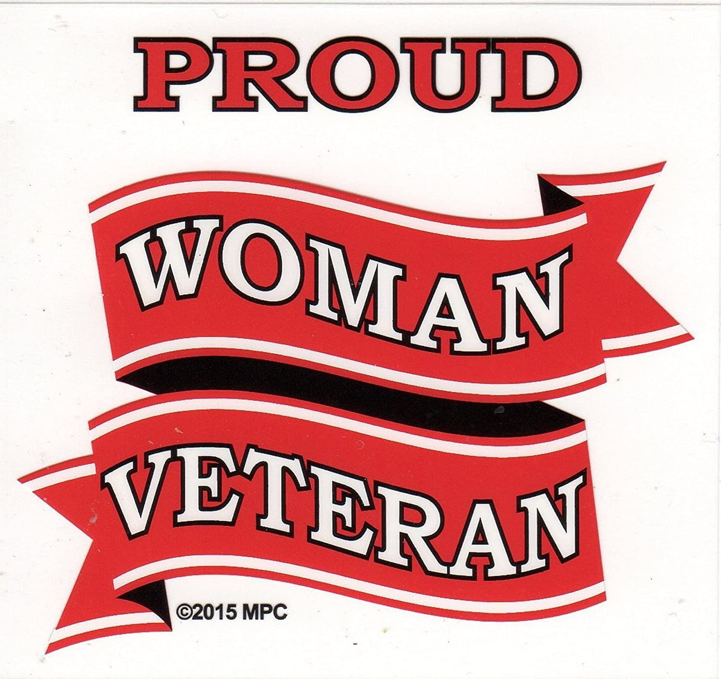 PROUD WOMAN VETERAN Clear Decal Sticker - Clear Decal For Car Truck Window Vehicle Military