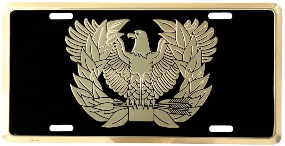 U.S. ARMY Warrant Officer Metal License Plate - Military Vet Veteran - United States Army Warrant Officer