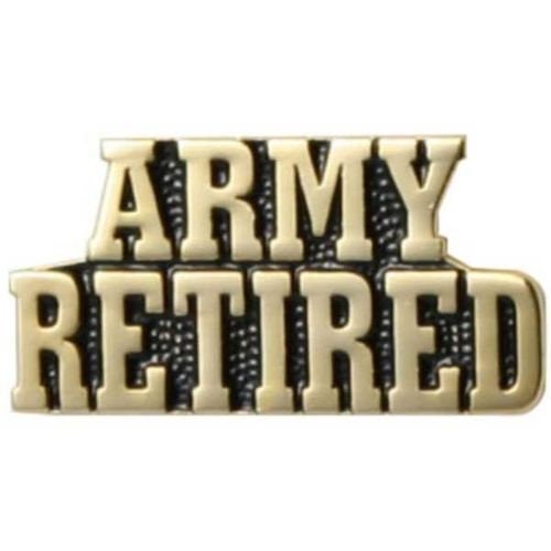 U.S. ARMY Retired Lapel Pin - United States ARMY Enamel Pin for Backpack Tie Shirt Trading Button Pinback
