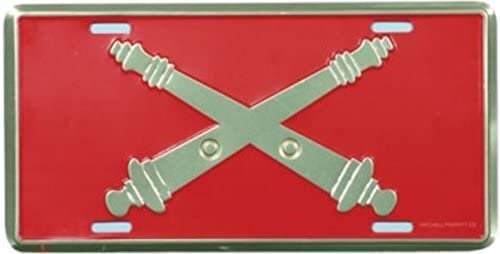 U.S. ARMY Field Artillery Metal License Plate - Military Vet Veteran - United States ARMY Field Artillery