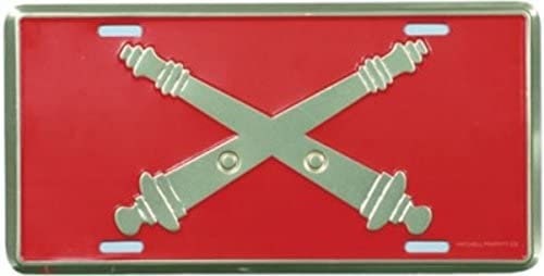 U.S. ARMY Field Artillery Metal License Plate - Military Vet Veteran - United States ARMY Field Artillery Craft Supply