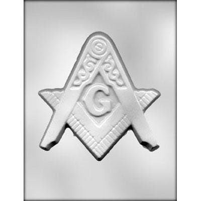 MASONIC EMBLEM Chocolate Candy Mold -- Freemason Mason Square and Compass