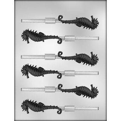 SEAHORSE Sucker Chocolate Candy Mold -- Ocean Seashell Craft Supply