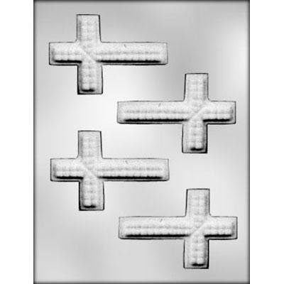 TEXTURED CROSS Chocolate Candy Mold -- Holiday Religious Christian Church Bible School Baptism Craft Supply