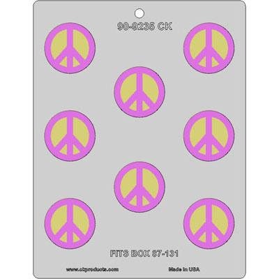 PEACE SIGN MINT Chocolate Candy Mold --