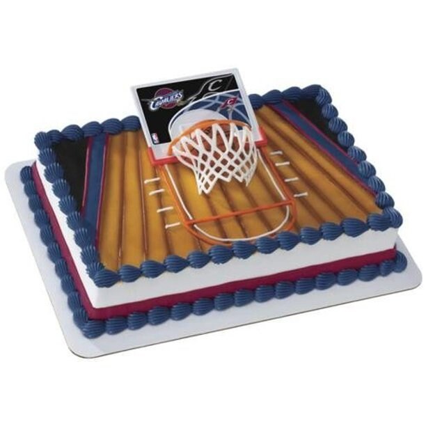 CLEVELAND CAVALIERS Cake Topper NBA Birthday Slam Dunk Team Cake Decoration Decoset