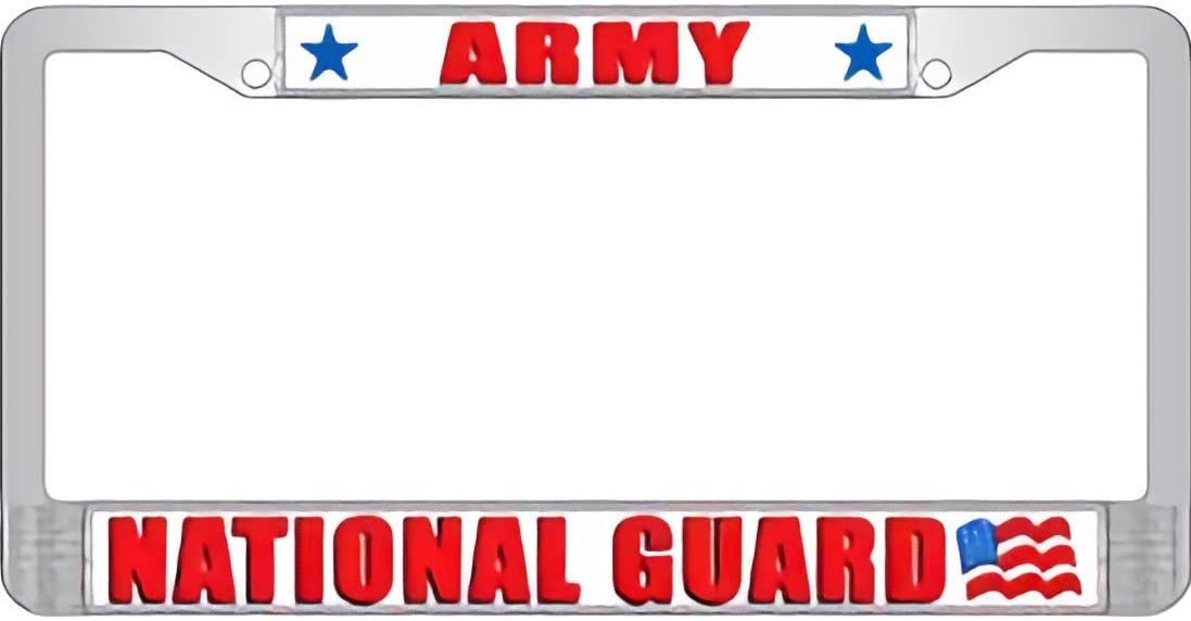 U.S. ARMY National Guard Metal License Plate Frame - United States ARMY Combat Infantry