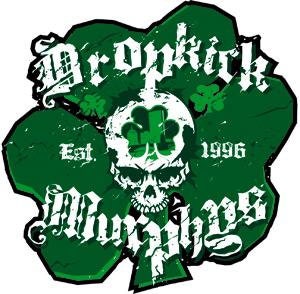 DROPKICK MURPHYS Shamrock Skull Sticker Decal - Rock Band