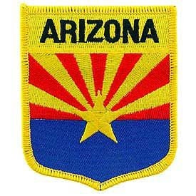 ARIZONA State Shield Embroidered Patch Applique - USA United States of America Patch Craft Supply