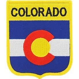 COLORADO State Shield Embroidered Patch Applique - USA United States of America Patch