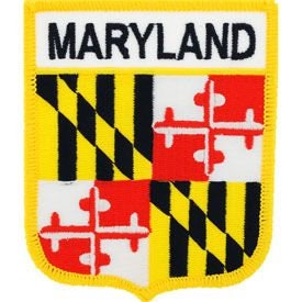 MAINE State Shield Embroidered Patch Applique - USA United States of America Patch Craft Supply